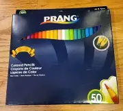 Prang Colored Pencils BRAND NEW 3.3mm Sharpened Blendable 50 Colors Set Art