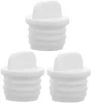 Beatifufu 3pcs Durable Rubber Stoppers for Leakproof Sealing Easy Installation for Mop Bucket Accessories Compatible with Standard Drain Outlets