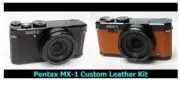 Camera Replacement Skin Leather w/VIDEO instruction【Pentax MX-1】From Japan