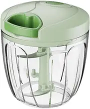 900ML Manual Food Chopper � Garlic Onion Crusher with Plastic Mixer Blade