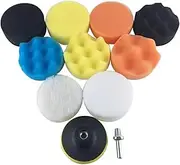 11pcs 3-inch S e Polishing Wheel Kit Buffer Polisher Pads for Car Beauty Waxing Polishing Body Repair Buffing & Polishing Pads S e and Wool Polishing Pad for Electric Polishing Multicolor One Size