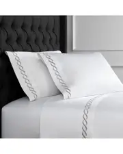 Melange Home 600 Thread Count Rope Embroidered Sheet Set