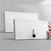 File Holder Organizer 2 Pcs Small Folder Multilayer Invoice Organizer Bill Holder Large Capacity Classification Data Bag Multifunctional Single Document File Bag Filing Folder for Office(E)