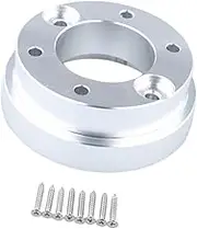 Vsenkes Steering Wheel Adaptor Plate Replacement Car Game Modification Parts Easy to Install Steering Wheel Socket Ring for G920, Silver