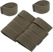 VANZACK 10 Pcs Elastic Belt Keepers for Backpack Straps Durable Belt Loops and Fasteners Twill Design for Comfortable Fit Stylish and Functional Strap Organizer