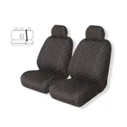 Rear Ilana Tailor Made Black Velocity Seat Covers for Isuzu D-Max LS Crew Cab