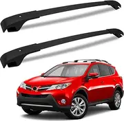 FengYu Roof Racks Cross Bars Compatible with Toyota RAV4 2013-2018 with Side Rails, Aluminum Crossbars Luggage Rack Rooftop Cargo Snowboard ski Luggage car Bike Carrier