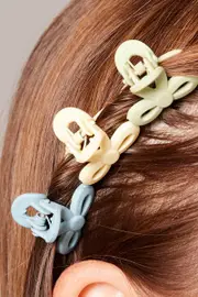 Multi 9 Pack Mini Claw Clips - Size ONE, Women's Hair Accessory