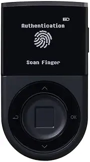 D'CENT Biometric Wallet-Cryptocurrency Hardware Wallet-Bluetooth-Supporting Bitcoin, Ethereum and More
