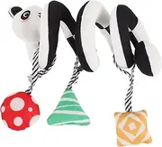 Generic Spiral Plush for Strollers and Cribs Soft Panda Design High Contrast Sensory Activity for Newborns for Go Use Rear Facing
