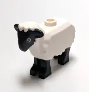 Lego - Animals - White / Black Sheep
