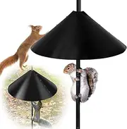 18 inch Squirrel Baffle Wrap Around Squirrel Proof Baffles Plastic Bird Feeder Guard with Hook Outdoor Hanging Squirrel Flapper for Hanging Bird Feeders Poles and Bird House