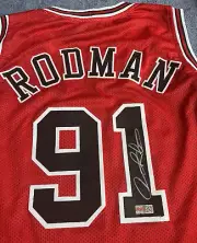 Dennis Rodman Signed Jersey HOF Chicago PIA Hologram