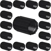 Yahenda 10 Pcs 1/2 Inch PVC Double Female Threaded Coupling Sprinkler Pipe Fitting Female Thread Pipe Fitting Garden Drip Irrigation System PVC Npt Coupler for Irrigation Tube Riser Extension (Black)