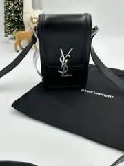Men’s YSL Saint Laurent Calfskin Solferino Crossbody bag made in Italy