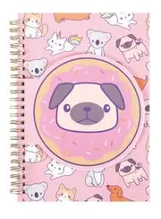 Spiral Notebook - Pugs