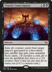 MTG Magic - Ghastly Conscription - Fate Reforged - Mythic Rare - Foil Near Mint