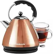 Martin Mart Cookworks Pyramid Kettle Has A 1.7 Litre Capacity In A Striking Copper Design With Stainless Steel Is Those Biscuit Dunking Cuppas - Copper
