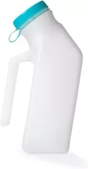 Urinal for Men 1000ml with Glow in The Dark Spill Proof Pop Cap Lid