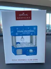 SOLD OUT Hallmark 2024 Keepsake Ornament MAGIC SNOWBALL CLAW GAME Musical Motion