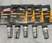 5 Gearwrench 80129 1/4" Drive 6 Point Metric Sockets 7mm