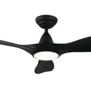 Eglo Noosa 46" ABS 3 Blade DC Ceiling Fan with 18W LED Tri Colour Light & Remote