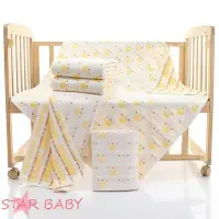 在飛比找Yahoo奇摩拍賣-7-11運費0元優惠優惠-STAR BABY-柔軟六層紗布嬰兒浴巾 純棉 新生兒包巾 