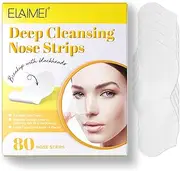 Blackhead Remover Strips(80pcs), Nose Pore Strips for Blackheads Remover, Skincare & Deep Cleansing Nose Strips Blackhead Remover, White
