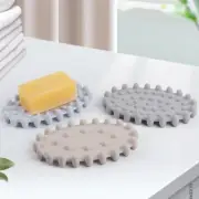 Soap Dish Holder Bar Shower Saver Bathroom Sink Kitchen Self Draining