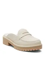 Toms Women's Cara Lug Leather Penny Loafer Mules