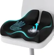 A-Pce Large Memory Seat Cushion Office Chair Pressure Relief Sciatica Tailbone