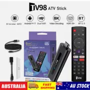 Fire Android 14.0 WiFi Bluetooth Voice Remote Media Player TV Stick 8K HD