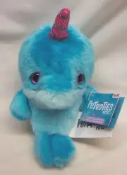 RUSS Petooties Pets Series 19 NADINE THE NARWHAL 4" Plush STUFFED ANIMAL TOY NEW