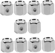 Parliky 10pcs Tire Valve Caps Locking Locking Anti-Theft Metal Tire Valve Stem Caps Dustproof Covers for Cars Suvs Trucks Motorcycles