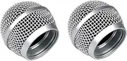 2 Pack Replacement Microphone Mesh Grill,Microphone Ball Head Grille for Shure PG58,PGA58,PGA48