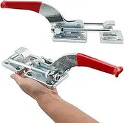 MOUYAT 2 Pack Heavy Duty Toggle Clamp, 4000Lbs Capacity Pull Toggle Latch Clamp with Adjustable Threaded U Bolt, 40370 Self Lock Toggle Clamp Tool for ToolBox Case