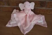 SECURITY Blanket CARTERS Just One You Pink White ELEPHANT Lovey Toy Polka Dot