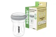 Haakaa: Glass Bottle Storage Container 180ml - Grey