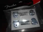 NEW Genuine Fender Deluxe "F Stamp" P/J Bass Tuning Keys, CHROME - 009-7335-049