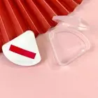 Portable Triangle Sponge Transparent Cosmetic Bag Makeup Puff Box Storage .w S❤B