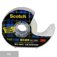 在飛比找樂天市場購物網優惠-3M Scotch 可再貼隱形膠帶含膠台 19公釐 X 32