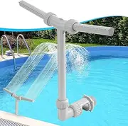 Pool Fountain - Dual Spray Water Fountains for Above Ground/Inground Pools, High-Pressure Waterfall & Pool Sprinkler Fountain, Pool Accessories for Inground Pools & Above Ground Pool Accessories
