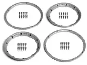 NEW HPI Baja Heavy-Duty Wheel Beadlock Rings Silver (2 pieces) 3272