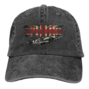 Washed Men Baseball Cap Supermarine Union Jack Uk Flag Trucker Cowboy Caps