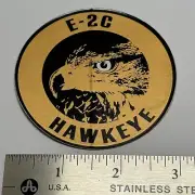 Grumman E-2C Hawkeye STICKER Gold 3" US Navy AEW Patch Decal E2 USN f-14 tomcat