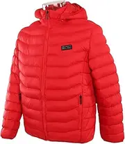 [SUNFECILI] 11 Areas Heated Jacket Outdoor USB Electric Heating Jackets Warm Sprots Thermal Coat Clothing Heatable Cotton Jacket for Men (XL)