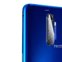 在飛比找Yahoo奇摩購物中心優惠-QinD Realme XT 鏡頭玻璃貼(兩片裝)