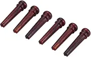 ERINGOGO 6pcs String Acoustic Guitar Bridge Pins String Pegs for Enhanced Sound Clarity Responsiveness Easy Installation for Folk String Instruments