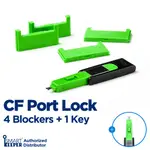 CF 端口鎖 4(CF 卡插槽阻擋器,用於數據安全 X 4EA 帶 1 LOCK KEY MINI)