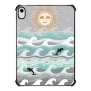 iPad 10.9-inch (10th gen) iPad Impact Case sunset dolphin waves ipad